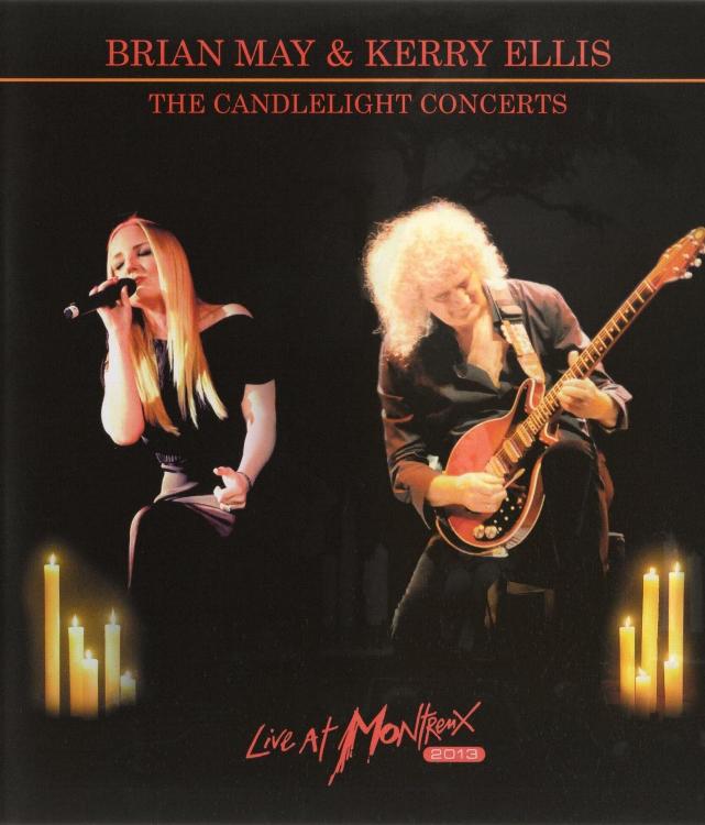 Brian May & Kerry Ellis 'The Candlelight Concerts - Live At Montreux 2013' UK Blu-ray front sleeve