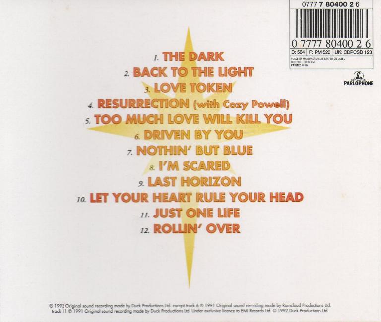 UK CD back sleeve