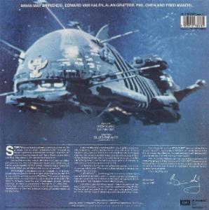 Brian May 'Starfleet Project' UK LP back sleeve