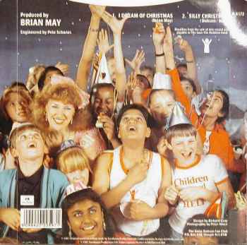Anita Dobson 'I Dream Of Christmas' UK 7" back sleeve