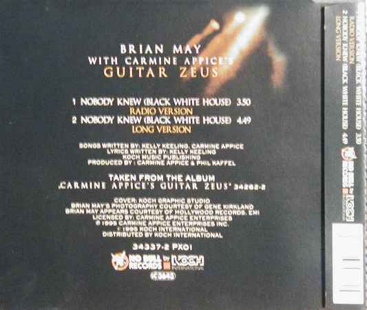 Carmine Appice 'Nobody Knew' UK CD back sleeve