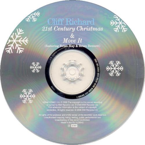 Cliff Richard '21st Century Christmas' UK CD disc