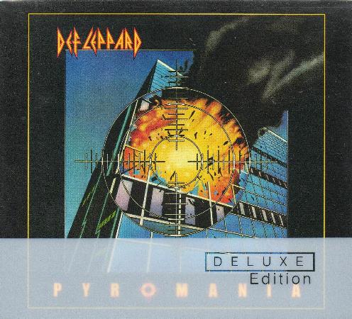 Def Leppard 'Pyromania' UK double CD slipcase front sleeve