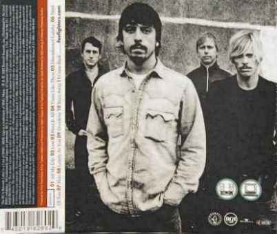Foo Fighters 'One By One' UK CD back sleeve