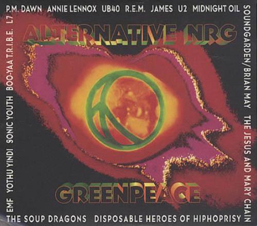 'Greenpeace - Alternative NRG' US CD front sleeve