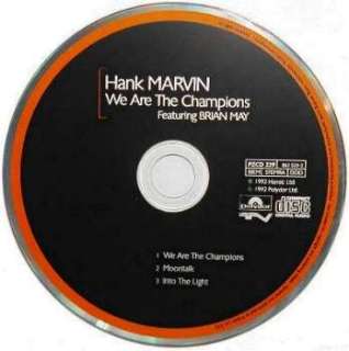 Hank Marvin 'We Are The Champions' UK CD disc