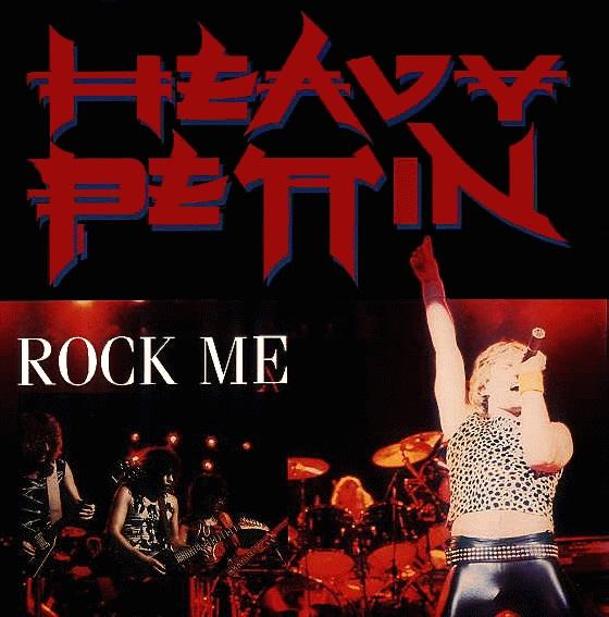 Heavy Pettin' 'Rock Me' UK 7" front sleeve