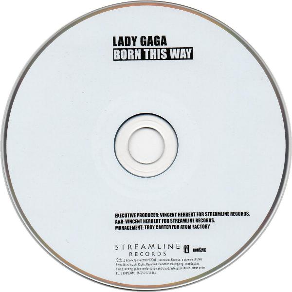 Lady Ga Ga 'Born This Way' UK CD disc