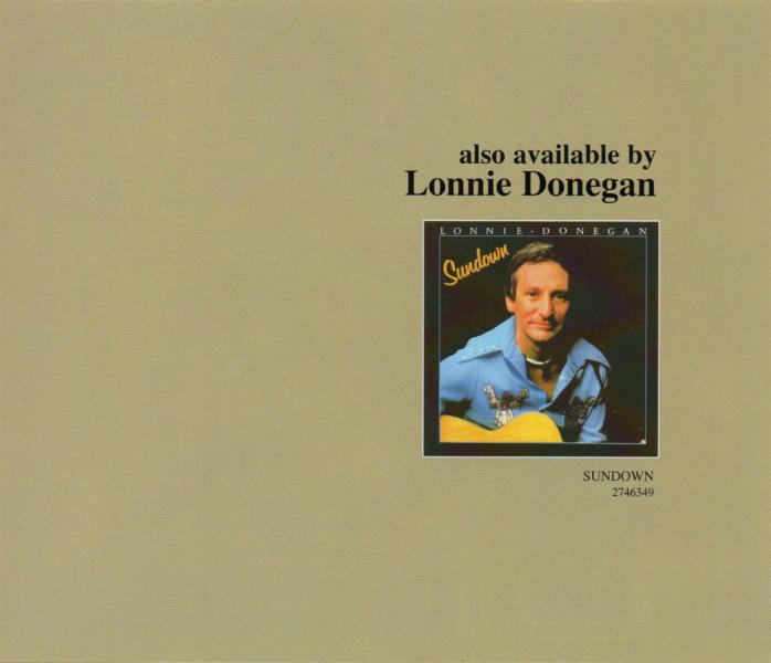 Lonnie Donegan 'Puttin' On The Style' UK CD tray insert