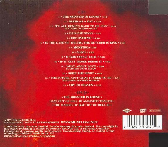 UK double CD back sleeve