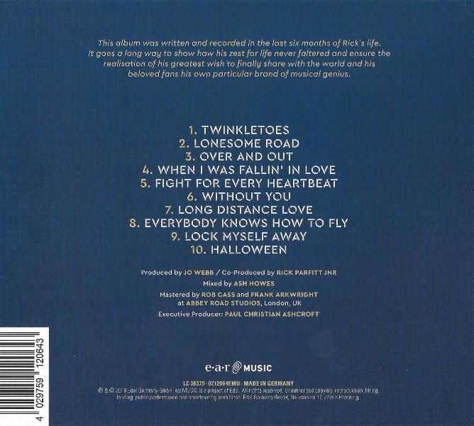 Rick Parfitt 'Over And Out' UK CD back sleeve