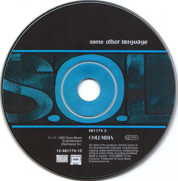 S.O.L 'Some Other Language' UK CD disc