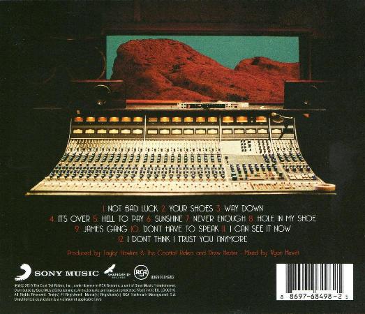 Taylor Hawkins & The Coattail Riders 'Red Light Fever' UK CD back sleeve