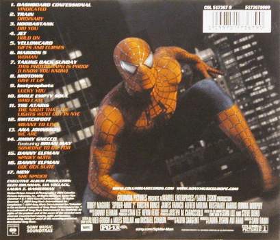 Various Artists 'Spider-Man 2' UK CD back sleeve