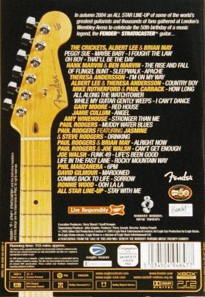 Various Artists 'The Strat Pack' UK DVD back sleeve