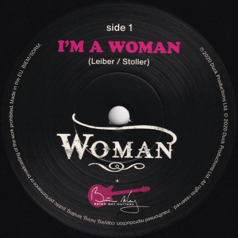 Woman 'I'm A Woman' UK 7" label