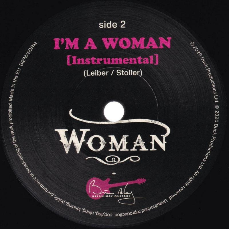 Woman 'I'm A Woman' UK 7" label