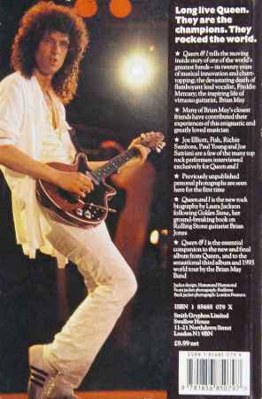 Brian May 'Queen & I' book back sleeve