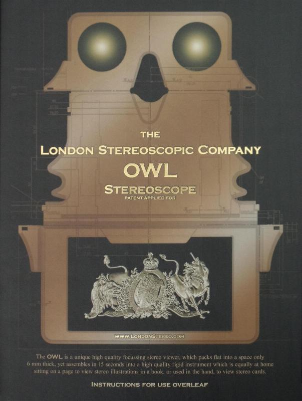 Brian May 'Queen In 3-D' Owl stereoscope slipcase front sleeve