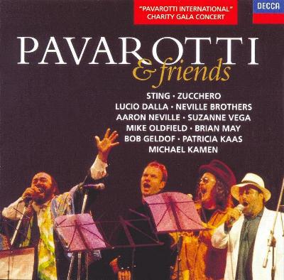 Various Artists 'Pavarotti & Friends' UK CD front sleeve
