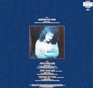 Brian May 'Driven By You' UK 12" back sleeve