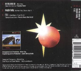 Brian May 'On My Way Up' Dutch CD back sleeve