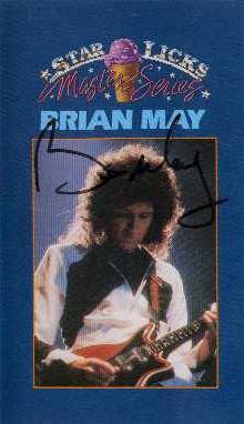 Brian May 'Star Licks Master Series' UK VHS front sleeve