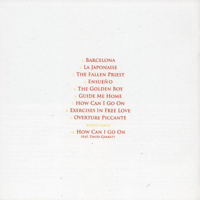 Freddie Mercury 'Barcelona - Special Edition' UK CD booklet back sleeve