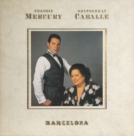 Freddie Mercury 'Barcelona' UK LP front sleeve