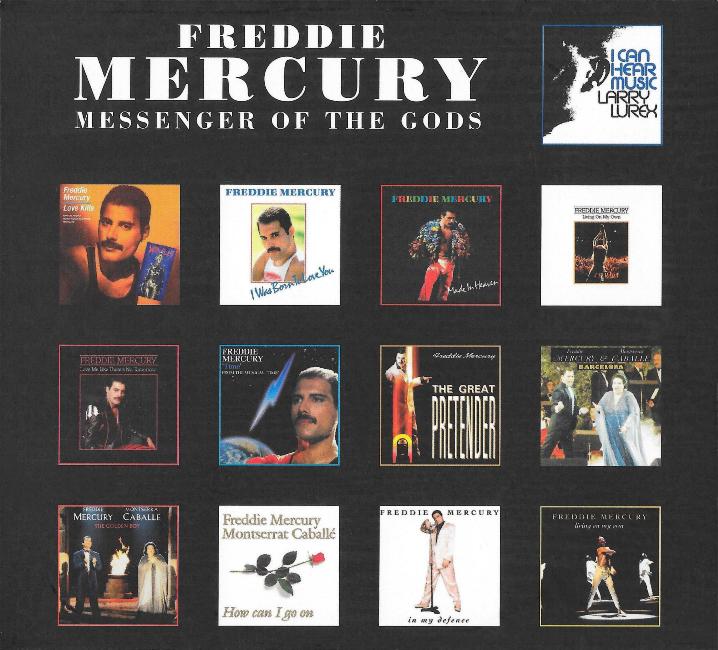 Freddie Mercury 'Messenger Of The Gods' UK CD inner sleeve