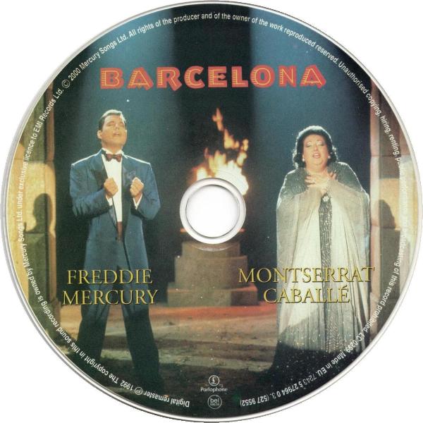 Freddie Mercury 'Barcelona' 'Solo' CD disc