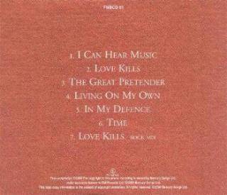 Freddie Mercury 'Solo' UK 3CD set bonus disc back sleeve