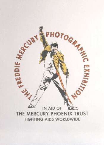 Freddie Mercury 'The Freddie Mercury Photographic Exhibition' programme back sleeve