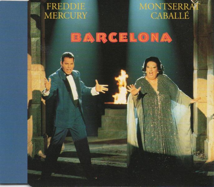 Freddie Mercury 'Barcelona' UK CD front sleeve