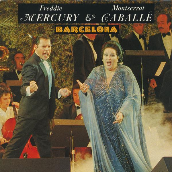 Freddie Mercury 'Barcelona' UK 7" front sleeve