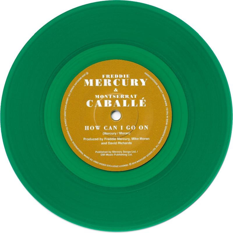 Freddie Mercury 'How Can I Go On' 2016 'Messenger Of The Gods' 7" coloured vinyl