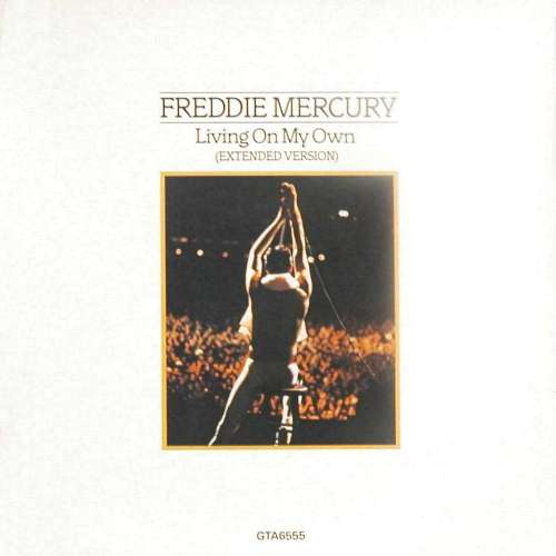 Freddie Mercury 'Living On My Own' UK 12" front sleeve