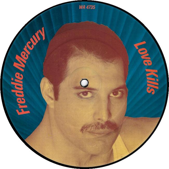 Freddie Mercury 'Love Kills' UK 7" picture disc