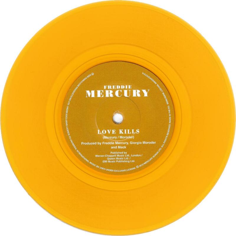 Freddie Mercury 'Love Kills' 2016 'Messenger Of The Gods' 7" coloured vinyl