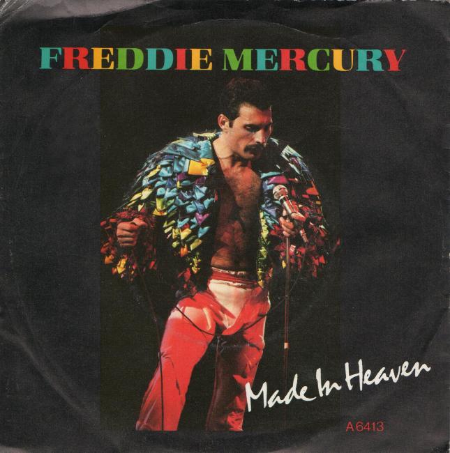 Freddie Mercury 'Made In Heaven' UK 7" front sleeve