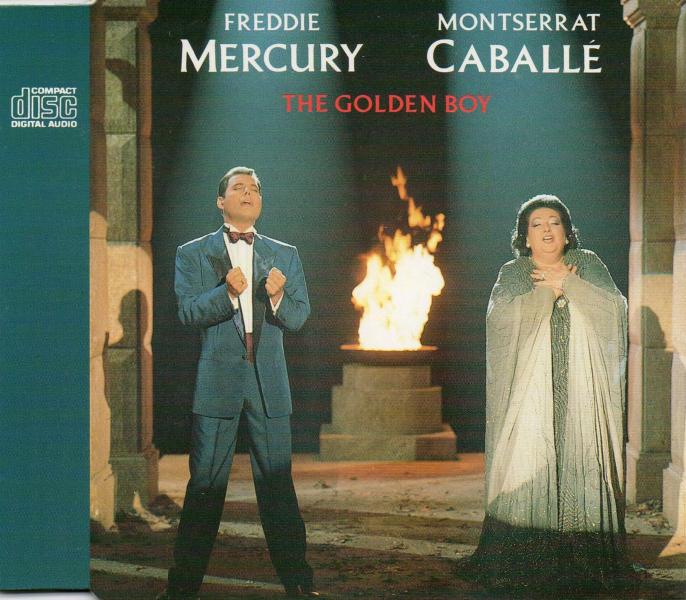 Freddie Mercury 'The Golden Boy' UK CD front sleeve
