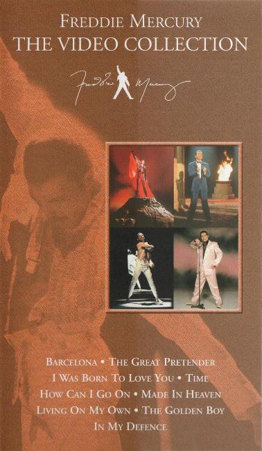 Freddie Mercury 'The Video Collection' UK VHS front sleeve