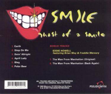 Smile 'Ghost Of A Smile' Dutch CD back sleeve