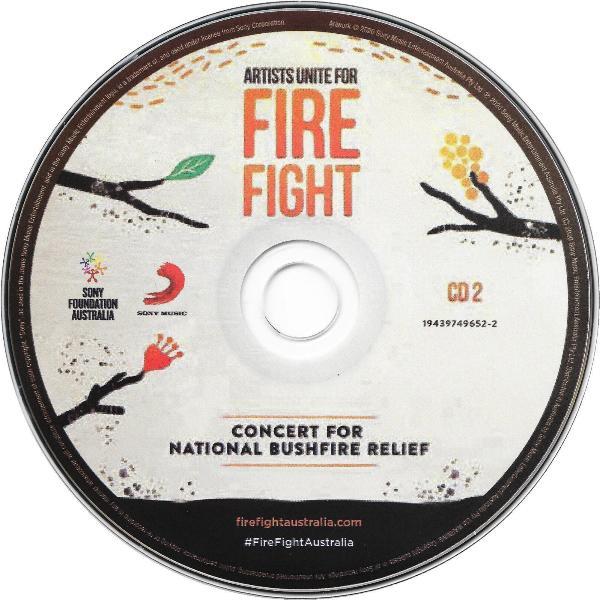 Various Artists "Artists Unite For Fire Fight: Concert For National Bushfire Relief" Australia CD disc