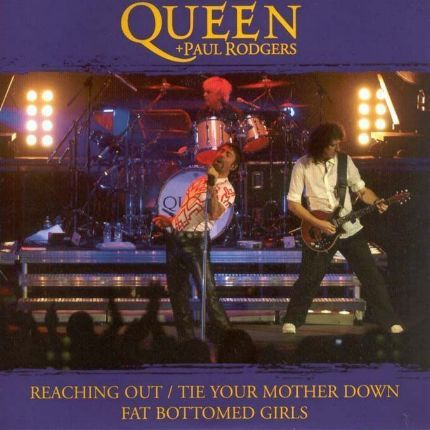 Queen + Paul Rodgers 'Reaching Out / Tie Your Mother Down' UK CD promo front sleeve