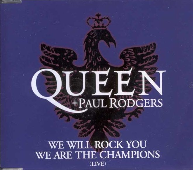 Queen + Paul Rodgers 'We Will Rock You' Japanese promo CD front sleeve