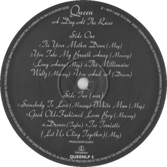UK 2009 LP label
