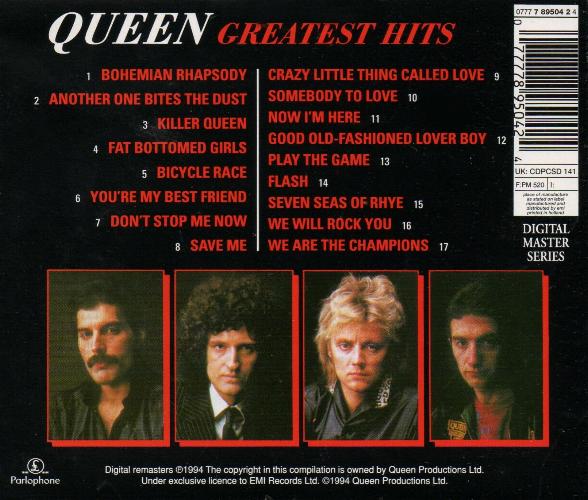 Queen Greatest Hits Album Gallery