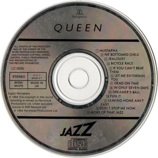 UK 1994 digital remaster CD disc