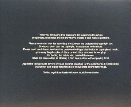UK CD tray insert